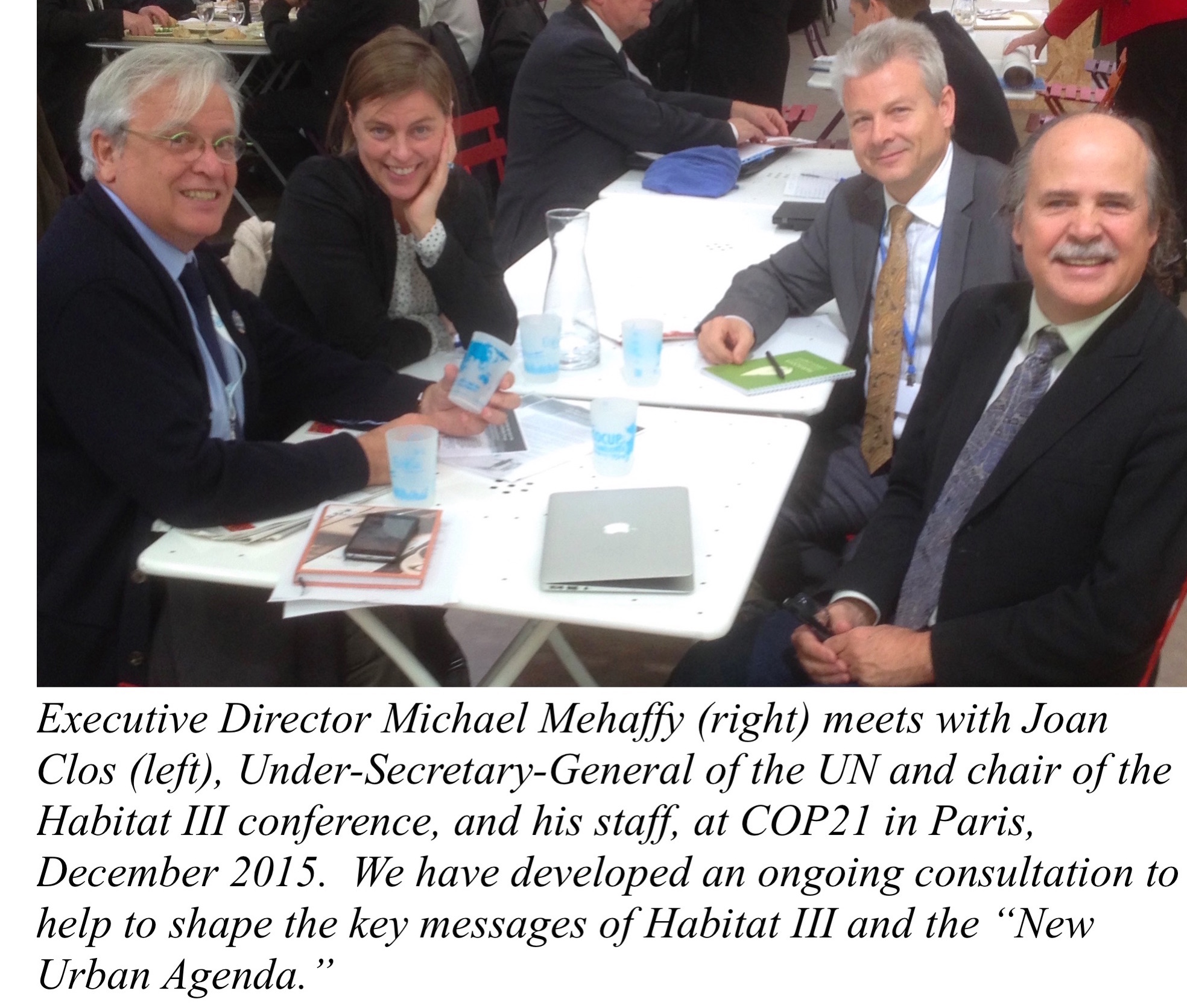 Michael Mehaffy meets with Joan Clos