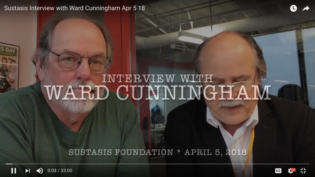 Interviewing Ward Cunningham